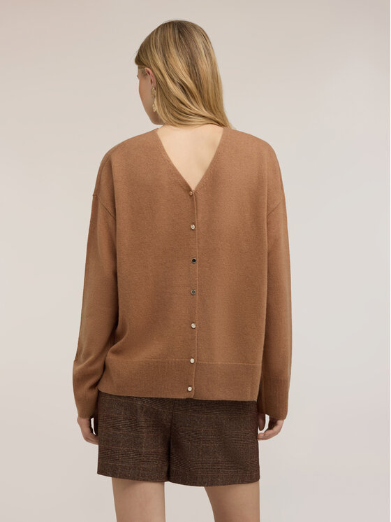 Motivi Motivi Sweter M344E002403N012 Kremowy Regular Fit