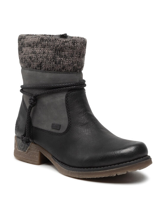 Rieker Rieker Botine 79688-00 Negru