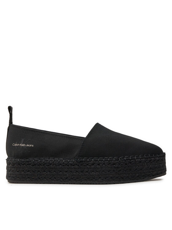 Calvin Klein Jeans Calvin Klein Jeans Espadrile Platform Espadrille Mix Ml Mtl YW0YW01622 Negru