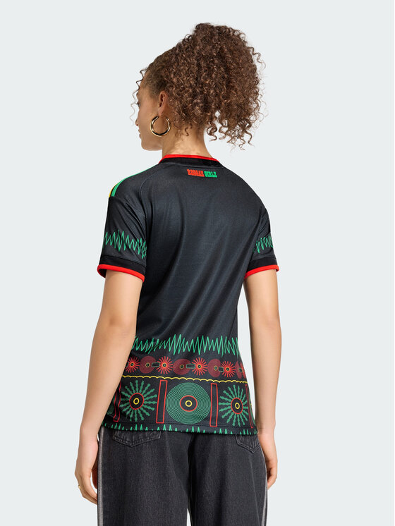 adidas adidas Koszulka techniczna Jamaica 26 x Bob Marley Away Jersey Czarny Regular Fit