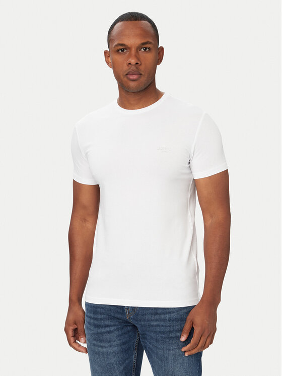 Guess Tricou M6YI24 K3728 Alb Extra Slim Fit