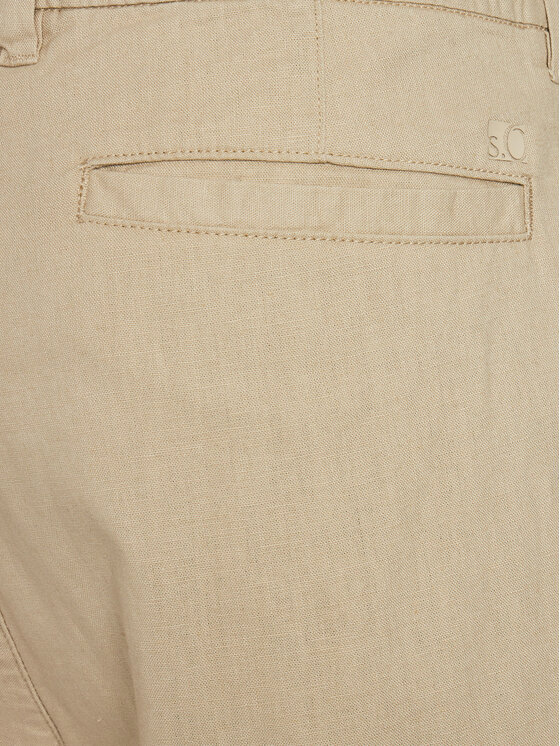s.Oliver s.Oliver Шорти з тканини 2143831 Бежевий Relaxed Fit