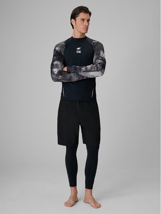 4F 4F Σορτς κολύμβησης 4FRSS26UBDSM256-20S Μαύρο Regular Fit