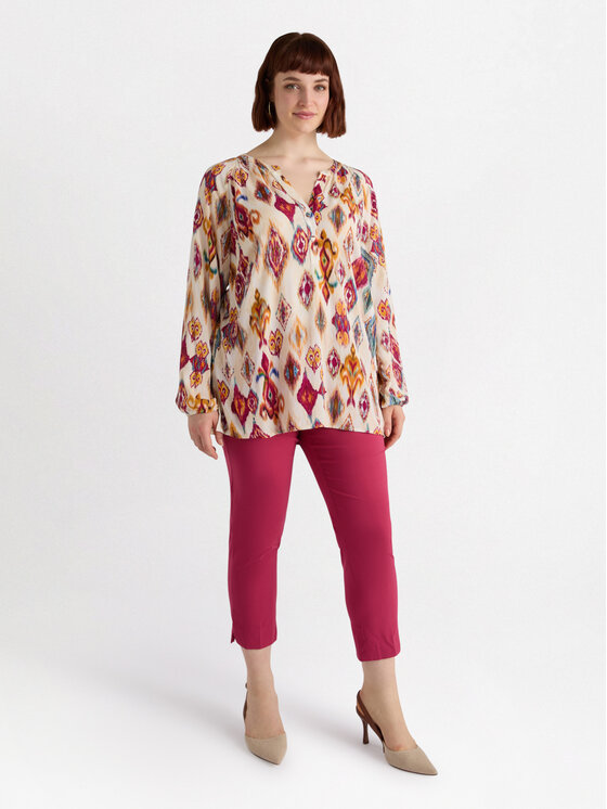 Fiorella Rubino Fiorella Rubino Spodnie materiałowe P144L102147N019 Czerwony Regular Fit