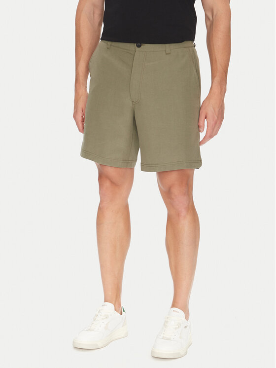 BOSS BOSS Шорти з тканини Sandrew 50546879 Зелений Regular Fit