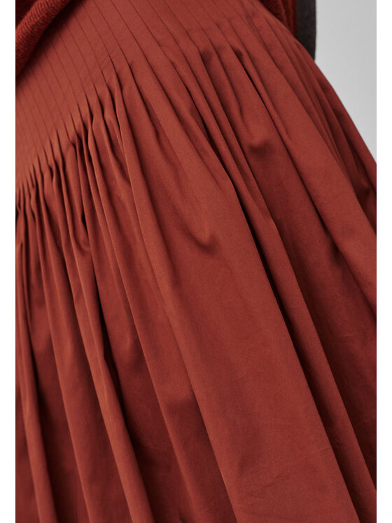TATUUM TATUUM Spódnica midi BRITI Czerwony Flare Fit