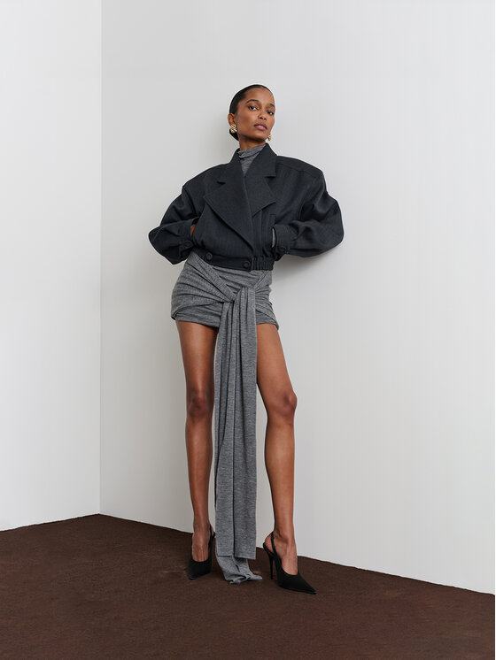 La Mania La Mania Bomber CHARLESTON Grigio Classic Fit