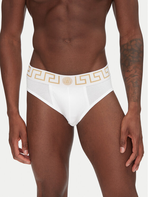 Versace Versace Set di 3 slip AU10327 Bianco