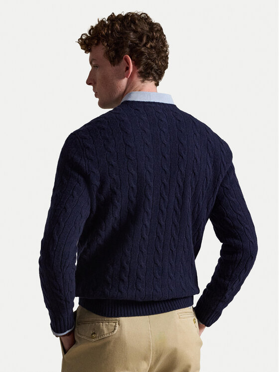 Polo Ralph Lauren Polo Ralph Lauren Sweter 710876762002 Granatowy Regular Fit