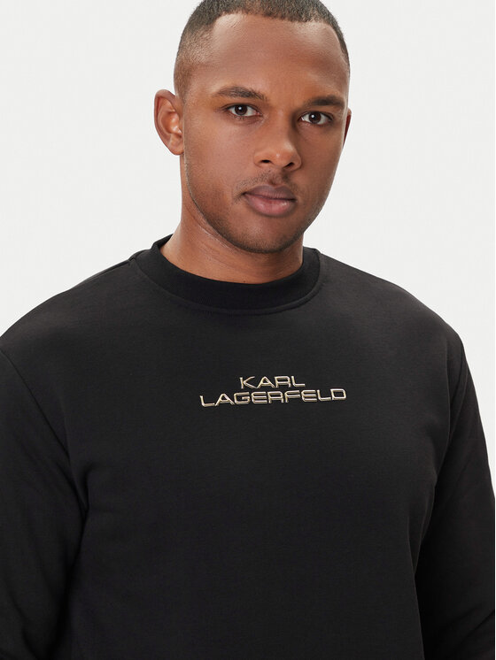KARL LAGERFELD KARL LAGERFELD Majica dugih rukava 705061 554942 Crna Regular Fit