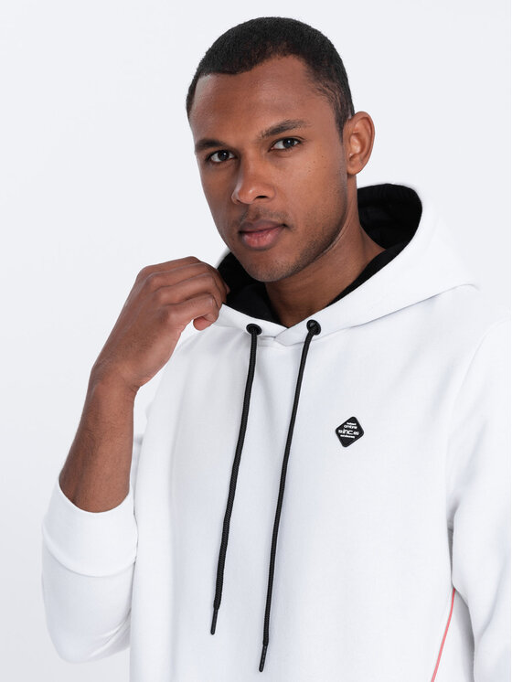 Ombre Ombre Mikina OM-SSNZ-22FW-006 Bílá Regular Fit