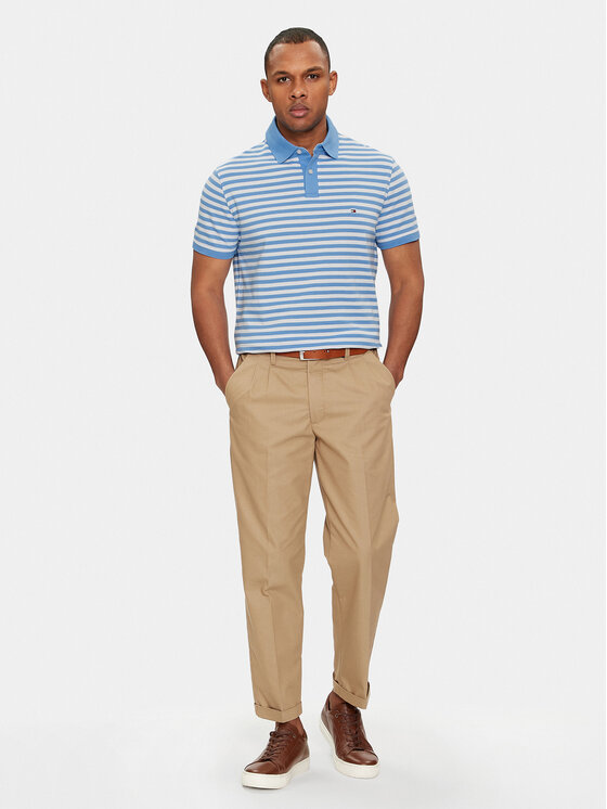 Tommy Hilfiger Tommy Hilfiger Polo 1985 MW0MW17770 Niebieski Regular Fit