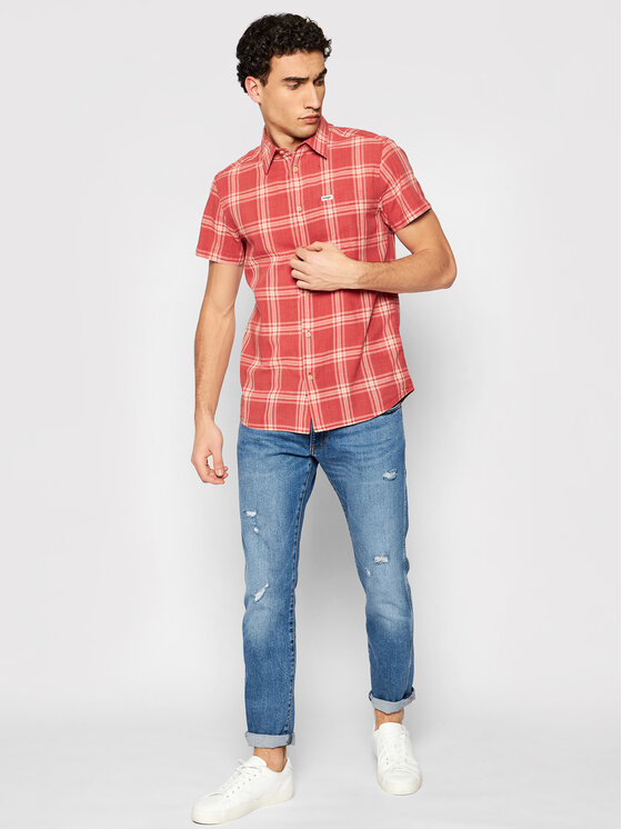 Wrangler Wrangler Camicia 1 Pkt Shirt W5J6OEXER 112130186 Rosso Regular Fit