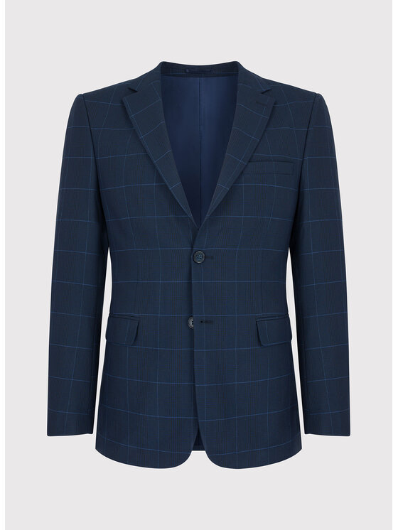 Pako Lorente Pako Lorente Marynarka P22SF-3G-014 Granatowy Slim Fit