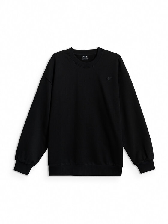 4F 4F Bluza BASIC+ Czarny Loose Fit