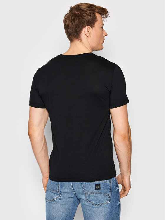 EA7 Emporio Armani EA7 Emporio Armani T-Shirt 8NPT03 PJNQZ 1200 Černá Regular Fit