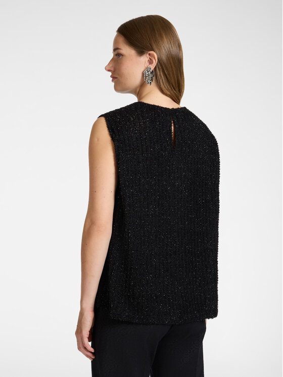 Elena Mirò Elena Mirò Top D004E000028N033 Czarny Boxy Fit