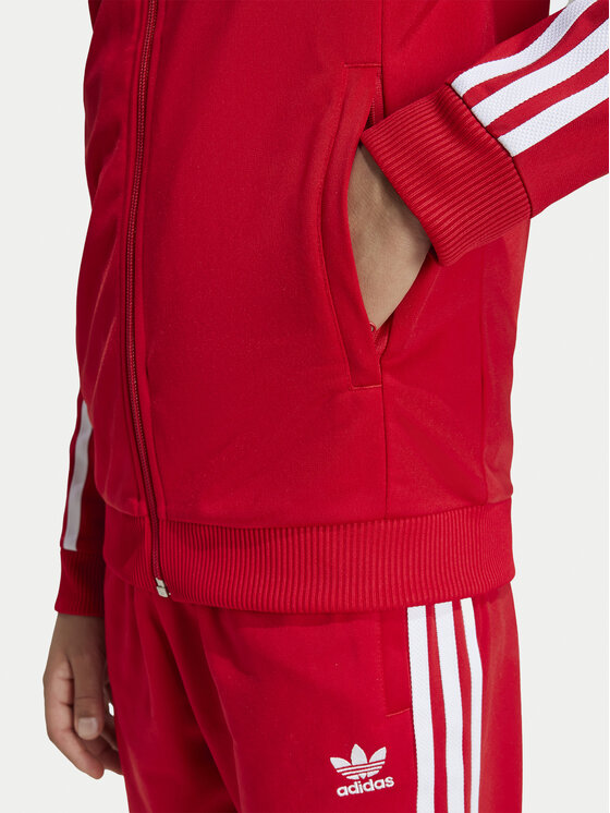 adidas adidas Bluză adicolor IX7629 Roșu Regular Fit