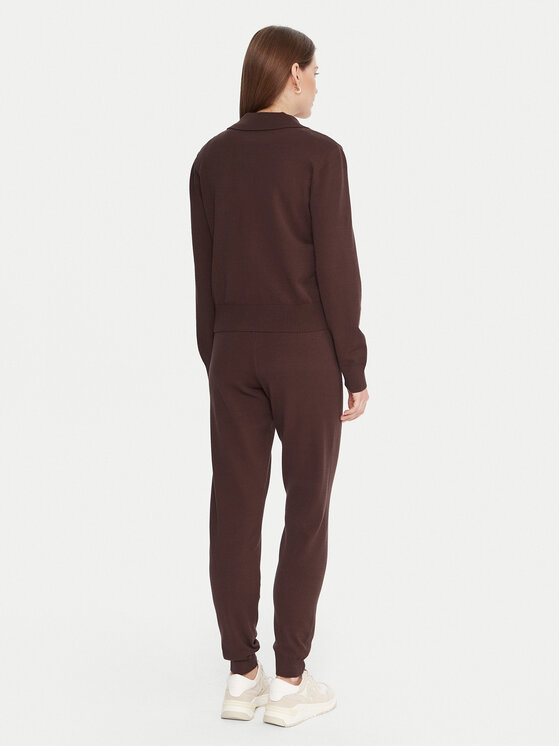 Liu Jo Sport Liu Jo Sport Trenerka TF5249 MS63L Smeđa Regular Fit