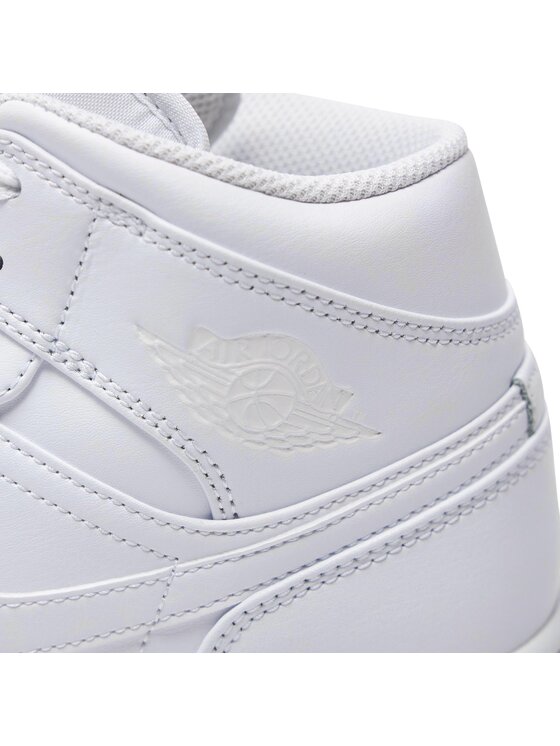 Nike air jordan 1 mid sneakers in white clearance