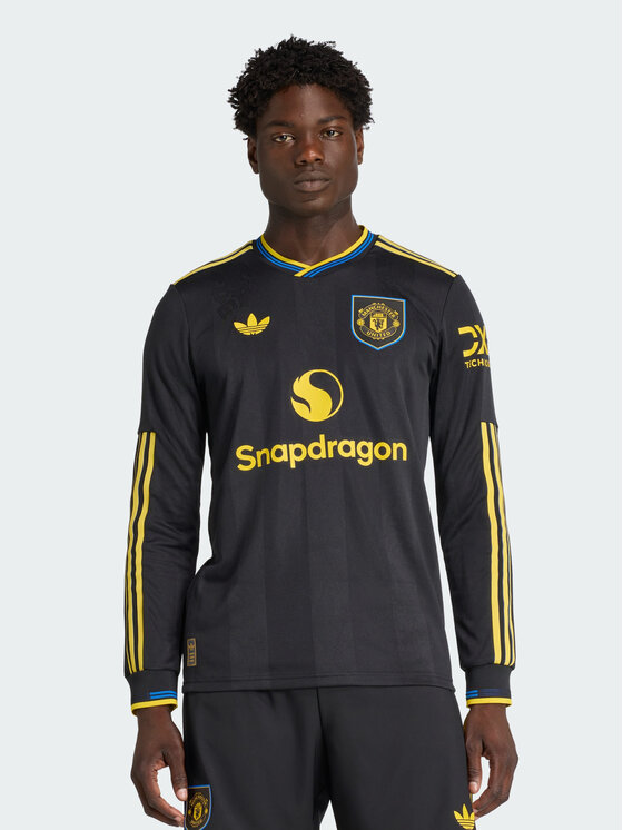 adidas adidas Koszulka techniczna Manchester United Czarny Slim Fit