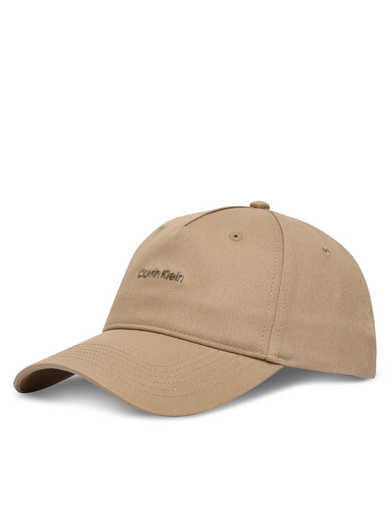 Calvin Klein Calvin Klein Cappellino Cotton Twill W/ Hw Cap LV04F5072G Beige