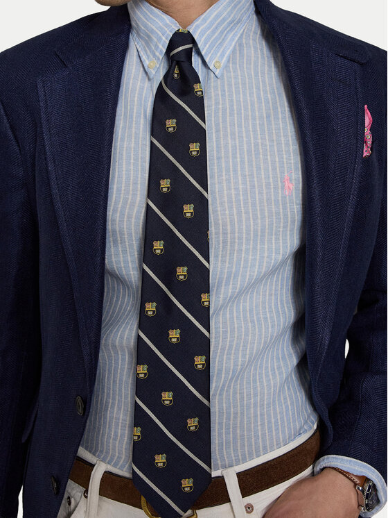 Polo Ralph Lauren Polo Ralph Lauren Πουκάμισο 710B15594005 Ανοιχτό μπλε Custom Fit