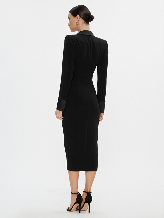 Babylon Babylon Koktejlové šaty T_E00777 Černá Regular Fit