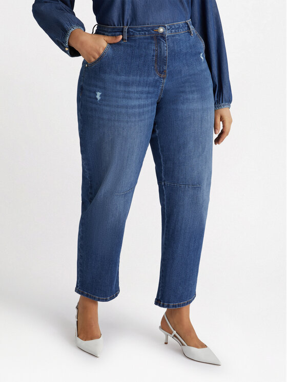 Fiorella Rubino Fiorella Rubino Jeans P098T004735N024 Blu Boxy Fit