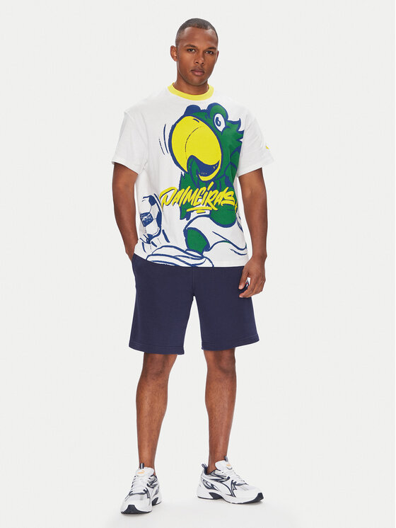 Puma Puma T-Shirt CWC Hoops x Palmeiras 631705 Bílá Regular Fit