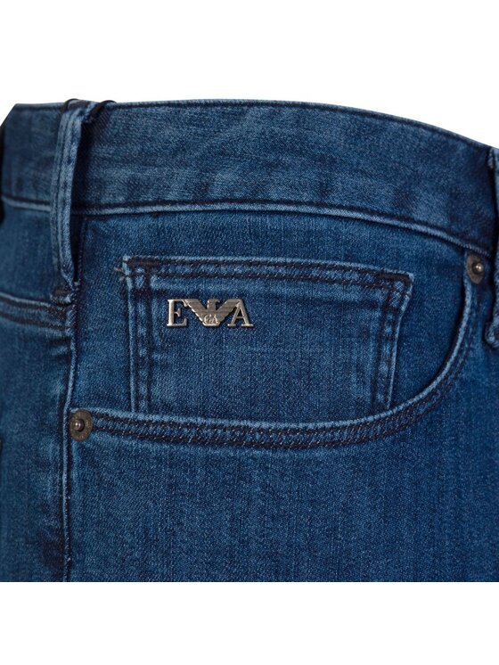 Emporio Armani Emporio Armani Jeansy 8N1J06 1D85Z Tmavomodrá Slim Fit