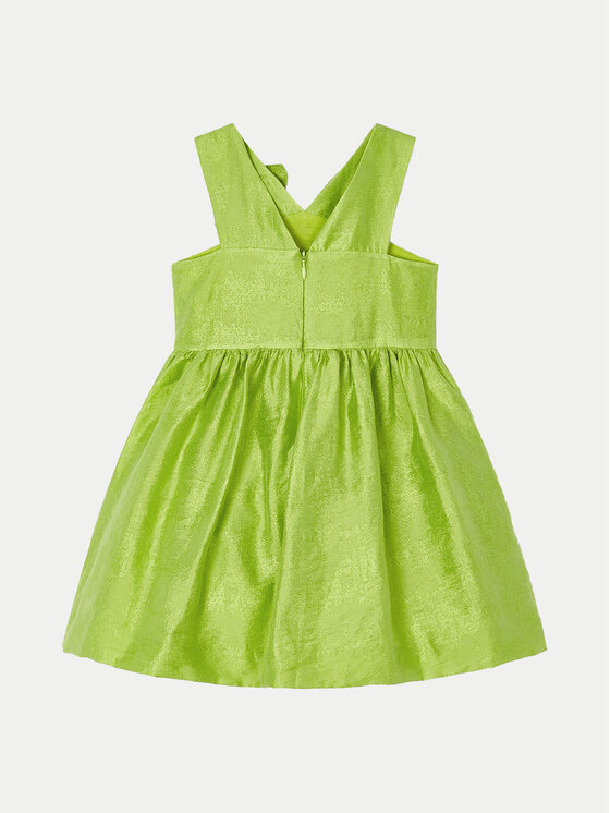 Mayoral Mayoral Elegantna haljina 3916 Zelena Regular Fit