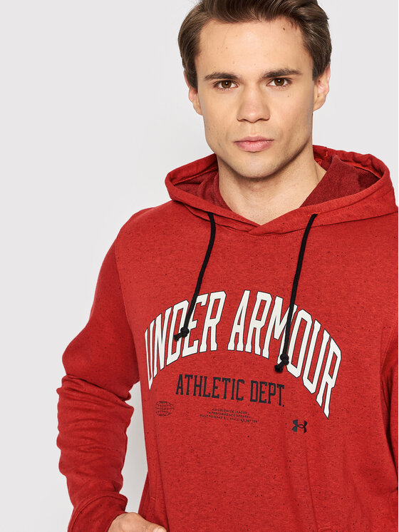 Under Armour Under Armour Bluza Ua Rival Terry Athletic Department 1370354 Czerwony Regular Fit