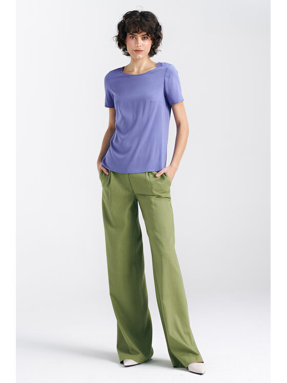 NIFE NIFE Halenka B160 Fialová Regular Fit