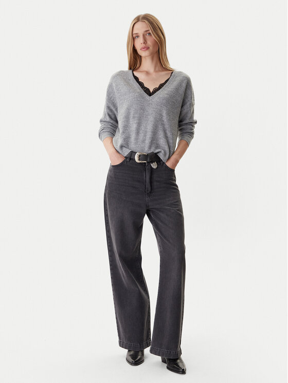 ONLY ONLY Pullover Manifesta 15329229 Grau Regular Fit