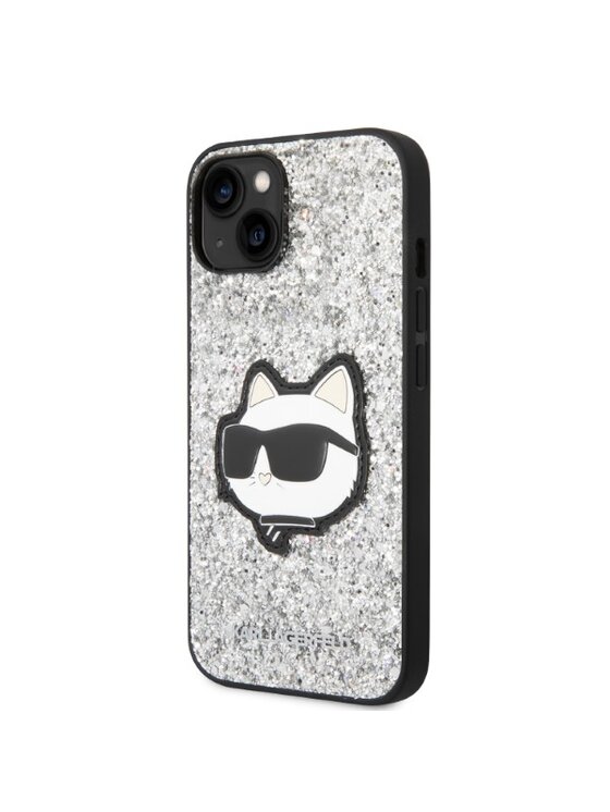 KARL LAGERFELD KARL LAGERFELD Etui na telefon iPhone 14 Plus Srebrny