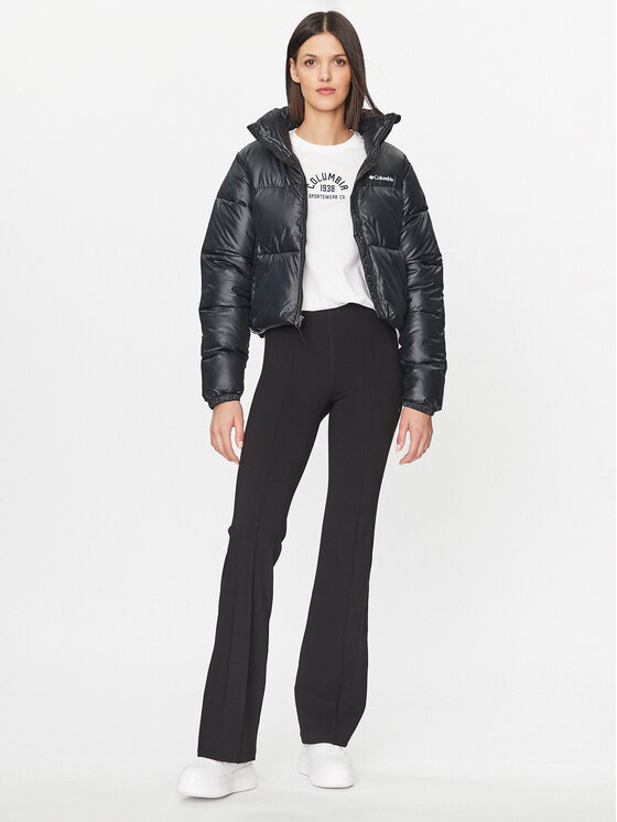 Columbia Columbia Зимно яке Puffect™ Cropped Jacket Черен Regular Fit