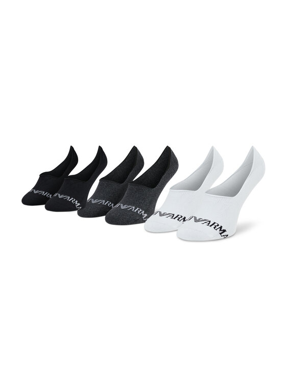 Set di 3 paia di pedulini da uomo Emporio Armani