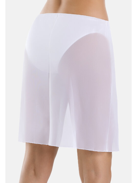 Teyli Teyli Spódnica mini damska Tamara Biały A-Line Fit