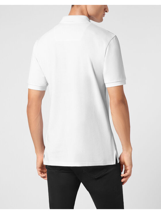 PHILIPP PLEIN PHILIPP PLEIN Polokošile 9553 Bílá Slim Fit