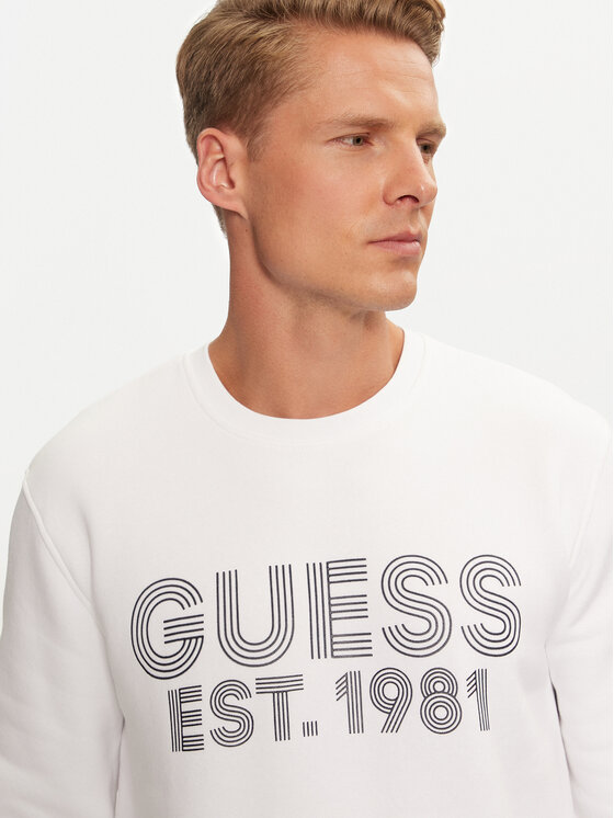 Guess Guess Sweatshirt M4YQ08 K9Z21 Weiß Regular Fit