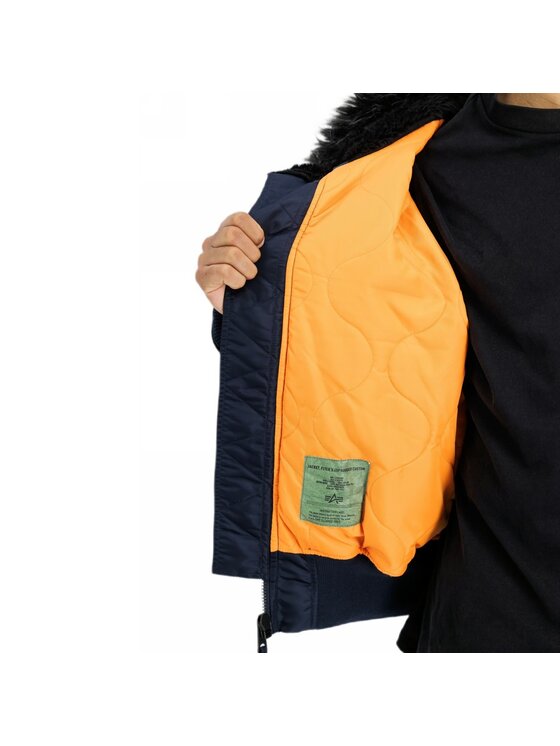 Alpha Industries Alpha Industries Kurtka zimowa AI.113145 Granatowy Regular Fit