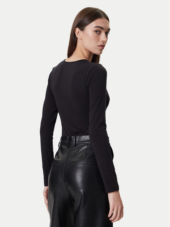 Karl Lagerfeld Jeans Karl Lagerfeld Jeans Боди A4W17017 Черен Slim Fit