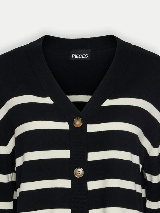 Pieces Pieces Kardigan Sia 17150971 Černá Loose Fit