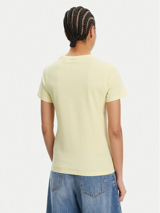 HUGO HUGO Majica Classic 50513667 Rumena Slim Fit