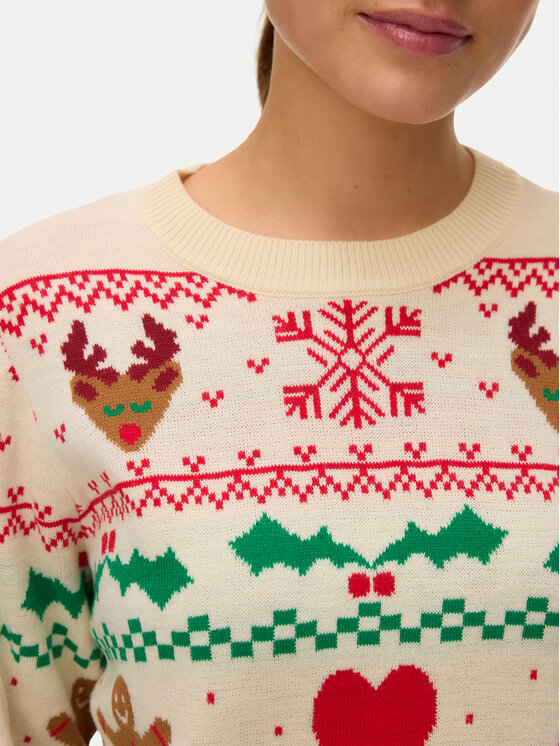Vero Moda Vero Moda Pulover New Christmas 10334011 Colorat Regular Fit