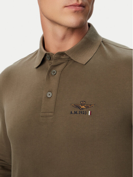 Aeronautica Militare Aeronautica Militare Поло 262PO1947UJ00703 Темно-зелений Regular Fit