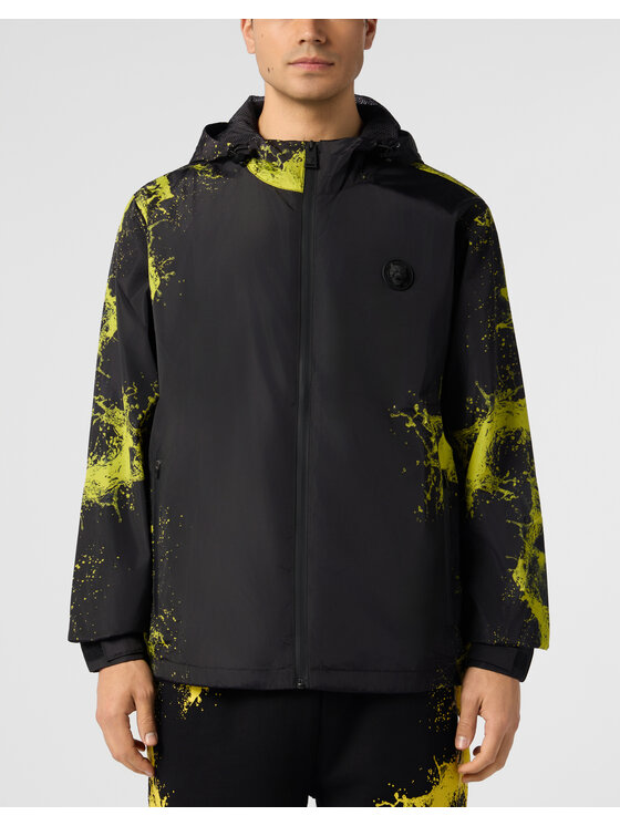 Plein Sport Plein Sport Giacca a vento 28349 Nero Regular Fit