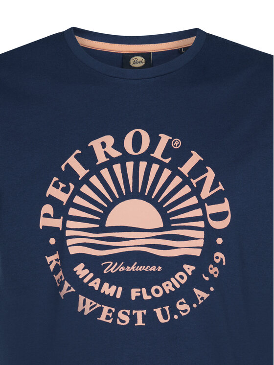 Petrol Industries Petrol Industries T-Shirt M-1050-TSR127 Tmavomodrá Regular Fit