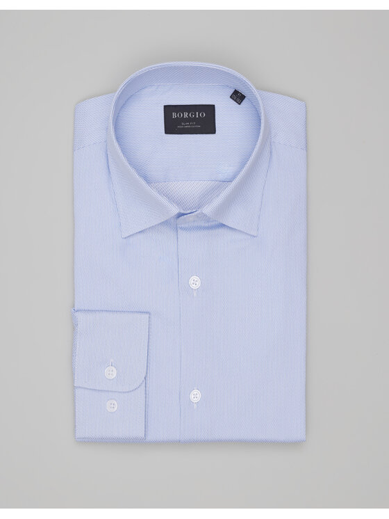Borgio Borgio Koszula fabrizia_00529 Niebieski Slim Fit